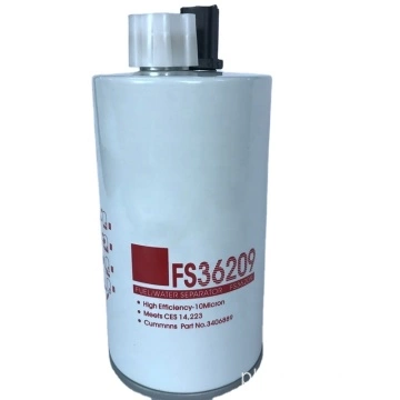 Konfigurowalny separator wody z filtrem paliwa koparki FS36209